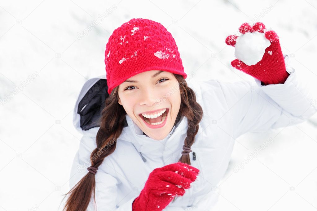 Gants de neige isolés - Ado fille
