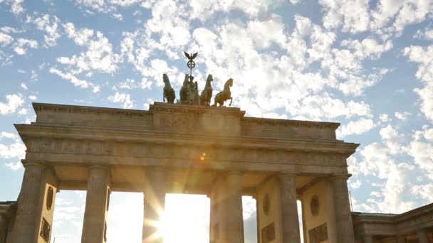 Berlín, Alemania, Puerta de Brandemburgo — Vídeos de Stock