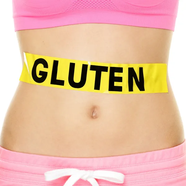 Gluten allergy, health and Celiac disease concept — Stock Photo, Image