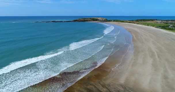 Nowa Zelandia zdjęcia dronów z małpich wysp krajobraz plaży — Wideo stockowe