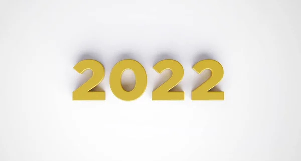 2022 Goldenes Symbol Jahreswechsel Design Illustration — Stockfoto