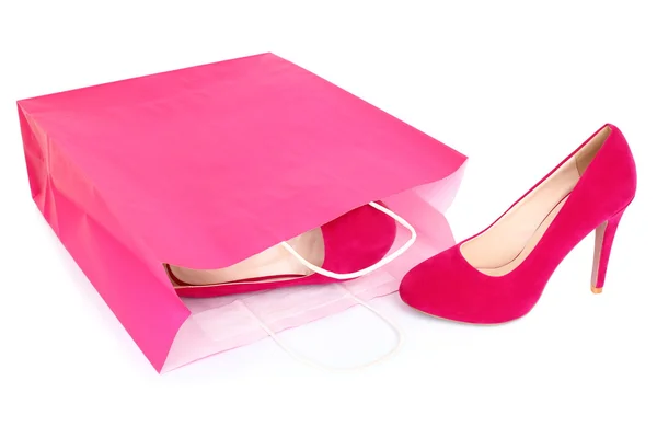 Scarpe shopping isolate — Foto Stock