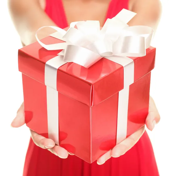 Mujer regalo — Foto de Stock