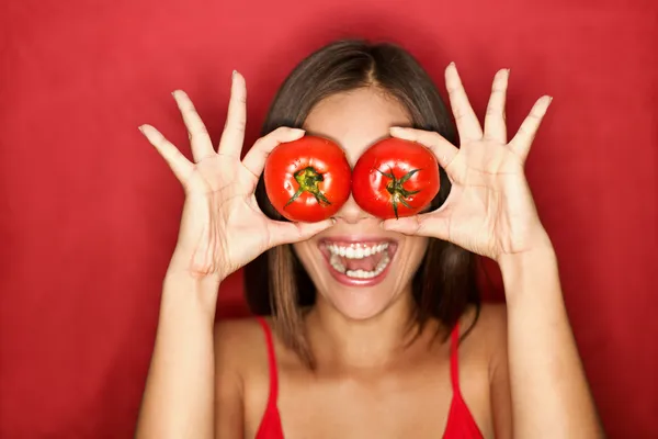 Mujer de tomate —  Fotos de Stock