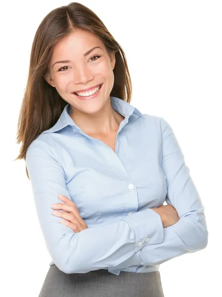 Lächelnde asiatische Geschäftsfrau lizenzfreie Stockbilder