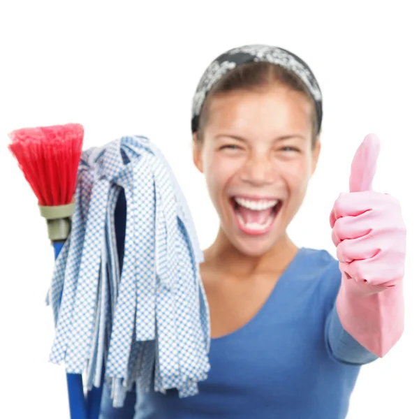 Woman cleaning the house — Stock Photo, Image