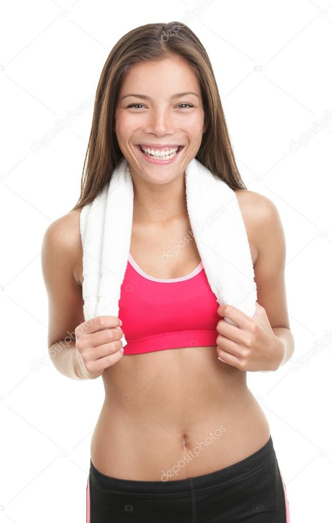 Asian fitness woman Stock Photo by ©Ariwasabi 22928378