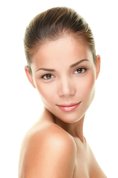 Beleza pele cuidados rosto retrato de mulher asiática — Fotografia de Stock