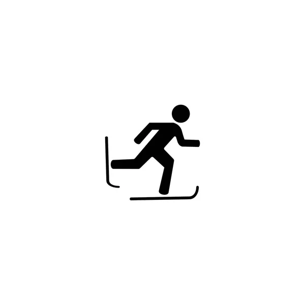 Winter Sport Skiing Vector Icons — Stock Vector