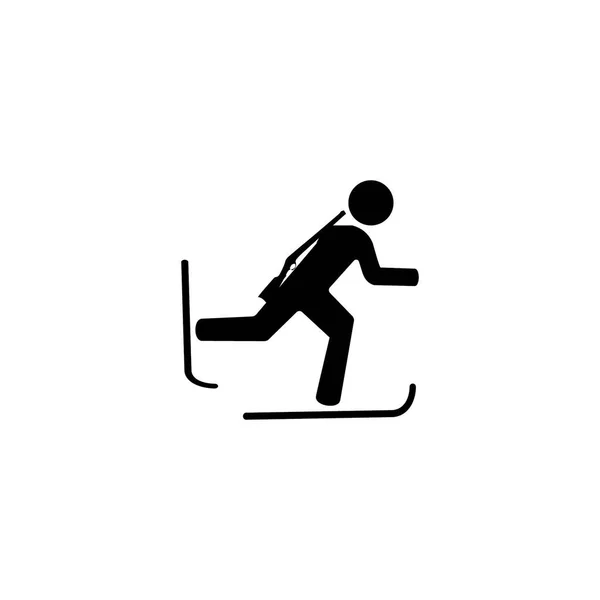 Wintersport Biathlonikone — Stockvektor