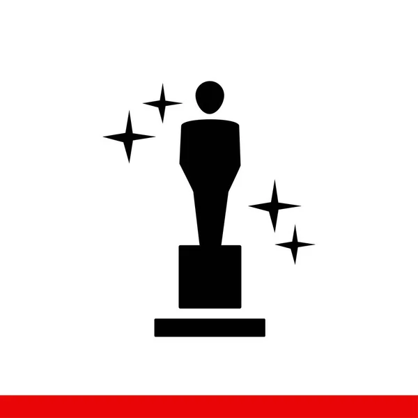 Oscar Best Actor Awards Icon Vector — ストックベクタ