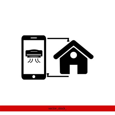 Akıllı ev akıllı aygıtı, web ve mobil uygulamalar için vektör simgeleri. İzole edilmiş beyaz arkaplanda düz simgeler