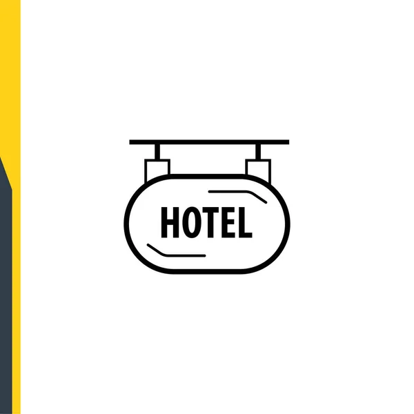 Hotel Signboard Hotel Sign Road Advertising Indications Direction Sign Hotel — Image vectorielle