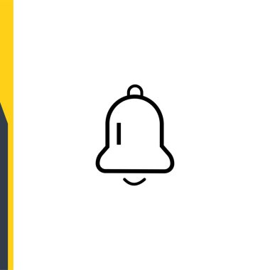 Bell, web design, vector line icons. back to school