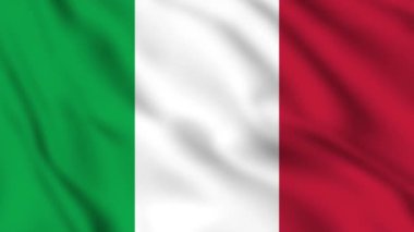 İtalya bayrak dikiyor. İtalya ulusal bayrağı, 4k yakın plan