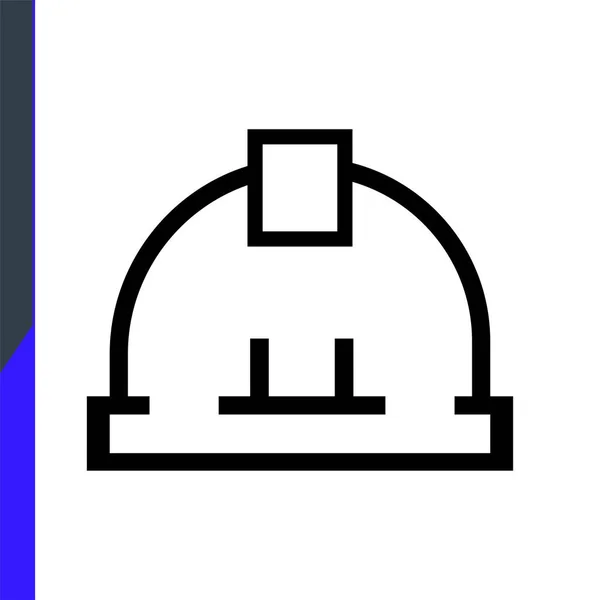 Bauhelm Web Symbol Isoliertes Symbol Auf Weißem Hintergrund Bau Reparatur — Stockvektor