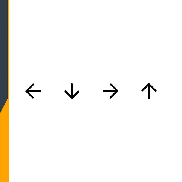 Pfeil Symbol Symbol Vektor Illustrations Symbol Für Web Und Handy — Stockvektor