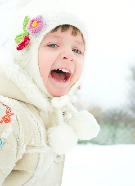 Portrait of a cute little girl — Stock Photo, Image