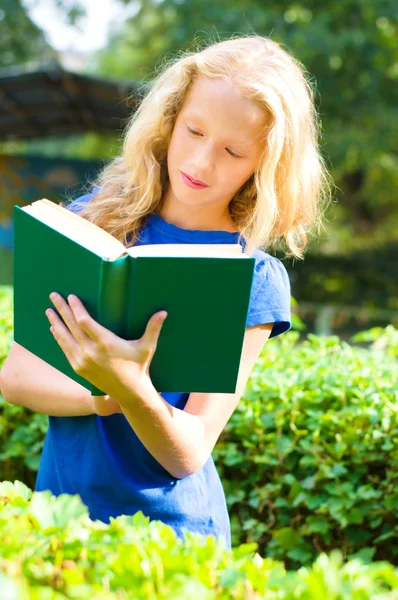Dívka čtení — Stock fotografie