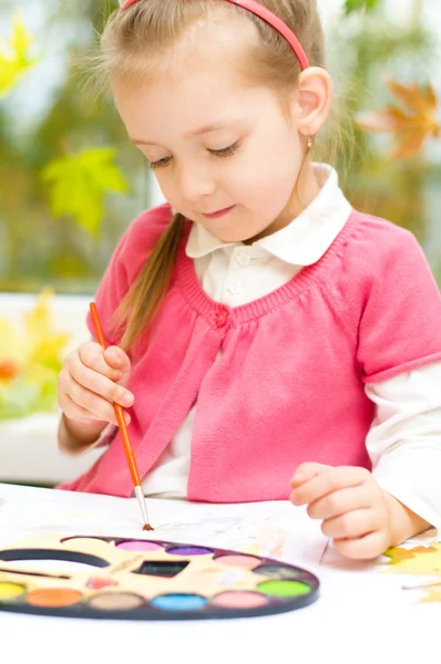 Kid painting — Stock Photo, Image