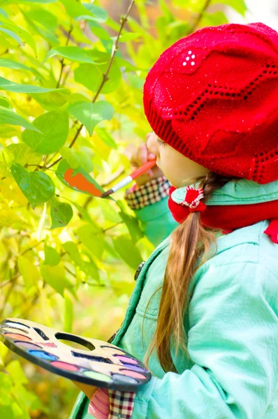 Child painting — Stock Photo, Image