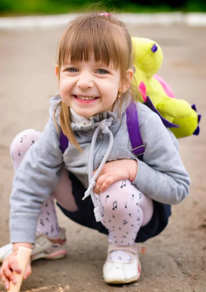 Kid drawing — Stock Photo, Image