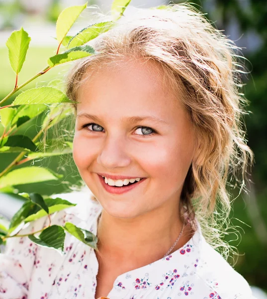 Portrait d'été en gros plan — Photo