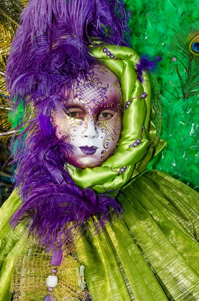 Costumed person at the Venice Carnival 2013 — Stock Photo, Image