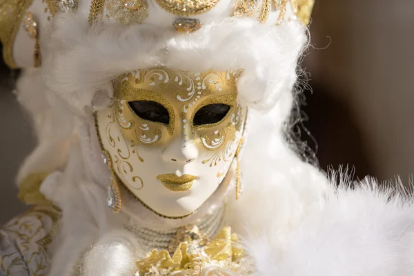 Masked person at the Venice Carnival 2014 — Stock Photo, Image