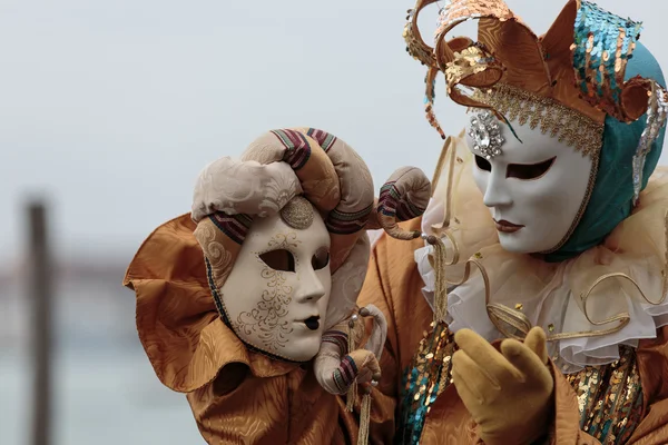 Bellissima Maschera Carnevale Venezia 2014 — Foto Stock