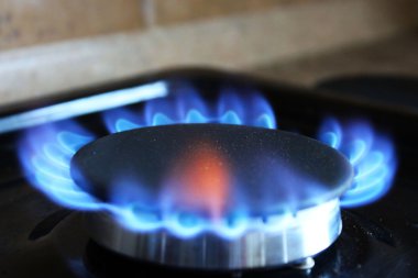 mavi alev Gaz brülörlü
