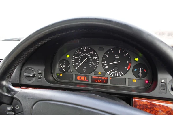 Speedometer and tachometer gauges — Stock Photo, Image