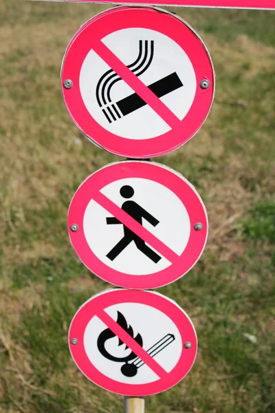 Prohibitory signs — Stock Photo, Image