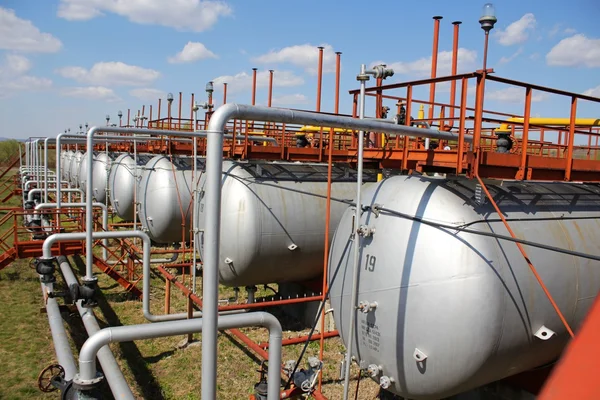 Grandes bouteilles de gaz (réservoirs ) — Photo