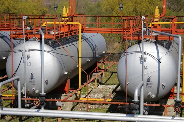 Big gas cylinders (tanks) — Stock Photo, Image