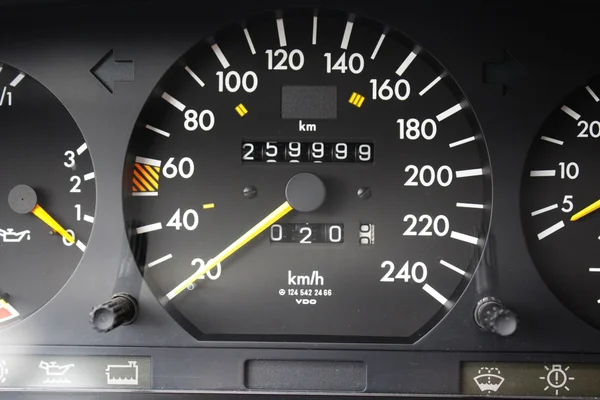 Lucky figures at speedometer — Stock Photo, Image