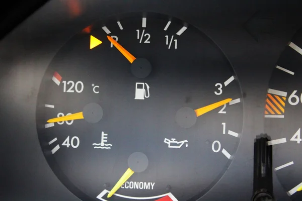 Engine temperature, oil pressure, economiser — Stock Photo, Image