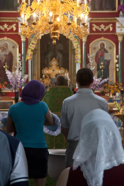 Kleines Kind orthodox getauft — Stockfoto