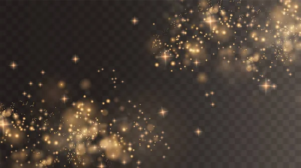 Світлодіодні Ліхтарі Боке Мають Ефект Фону Різдвяний Фон Сяючого Пилу — стоковий вектор