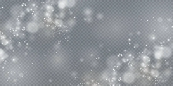 Bokeh Licht Licht Effect Achtergrond Wit Png Stoflicht Kerst Achtergrond — Stockvector