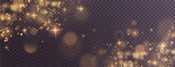 Bokeh Light Lights Effect Background Christmas Background Shining Dust Christmas — стоковый вектор
