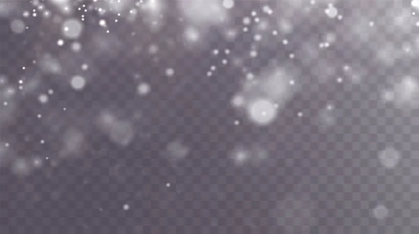 Bokeh Light Lights Effect Background White Png Dust Light Christmas — Vettoriale Stock