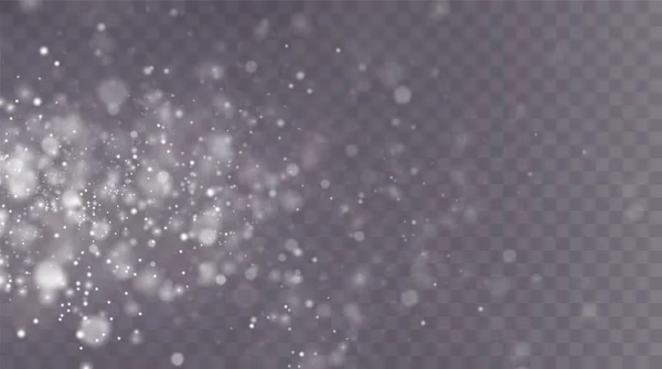 Bokeh Light Lights Effect Background White Png Dust Light Christmas — Stockvektor