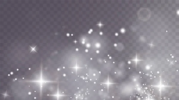 Bokeh Light Lights Effect Background White Png Dust Light Christmas — ストックベクタ