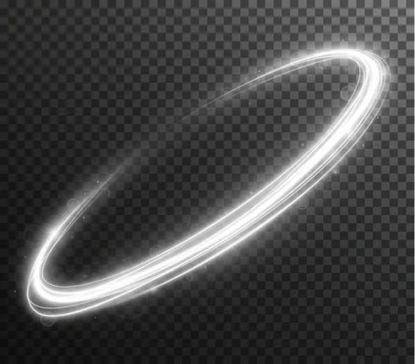 Açık beyaz Twirl. Beyazın kıvrımlı ışık etkisi — Stok Vektör