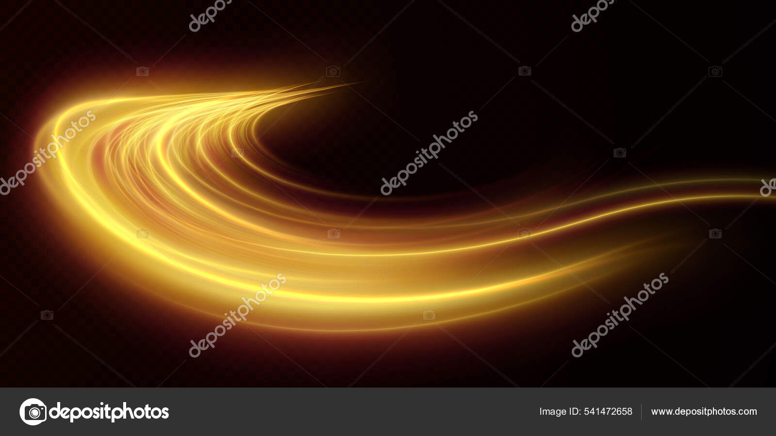 Luz Dourada Twirl Png Curve Efeito Luz Linha Dourada Círculo imagem  vetorial de proskurinsergey222@gmail.com© 642571186
