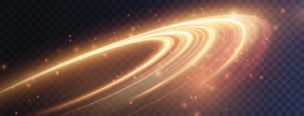 Açık altın kıvrım. Altının kıvrımlı ışık efekti