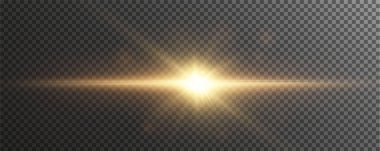 Işık yıldızı altını. Işık flaşı altın vektör çiziciName.