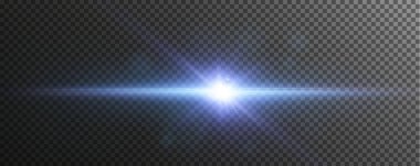 Işık yıldızı. Işık flaşı beyaz vektör çizelgesi.