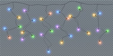 Soyut yaratıcı noel çelengi ışığı arka planda izole edilmiş. şablon. Vektör illüstrasyonu